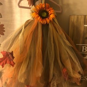 Handmade tulle scarecrow Halloween costume